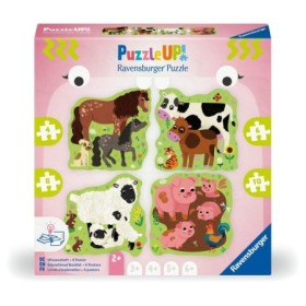 Ravensburger - Puzzle Up animale de la ferma 4 puzzle contur 4 6 8 10 piese Ravensburger - 1